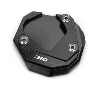 Motorcycle Accessories Valve Caps Side Stand Pad Kickstand Enlarger For BMW G310GS G310 GS 310 2018-2023(Black)