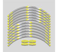 Motorcycle Accessories Wheel Stickers Reflective Rim Motorbike Waterproof Decals for Yamaha XSR700 XSR900 XSR155(Style 14)