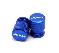 Motorcycle Accessories Wheel Tire Valve Caps CNC Airtight Covers Compatible With XMAX 300 400 250 125 XMAX300 XMAX400 XMAX250 XMAX125(Blue)