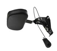 Motorcycle Adjustable Full Forward Backrest With Black/Chrome Arm Driver Rider Fit For Harley Touring 09-UP Glide FLHR FLHX