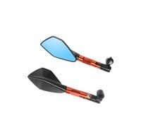 Motorcycle Adjustable Moto Scooters Handlebar End Mirrors Side Pair Universal CNC Aluminum Rearview Foot Pegs