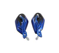 Motorcycle adjustable rearview mirror 2pcs/set 8/10mm Motorcycle Scooter Motorcycle Handlebar Mount Rearview Mirror Cover Side Wing Mirror Cover Accessories(Blue)