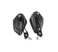 Motorcycle adjustable rotating rearview mirror 2pcs/set 8/10mm Motorcycle Scooter Motorcycle Handlebar Mount Rearview Mirror Cover Side Wing Mirror Cover Accessories(Carbon fiber black)