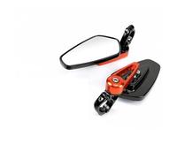 Motorcycle adjustable rotating rearview mirror 2pcs/set Motorcycle Rearview Mirror Motorcycle 360 Degree 7/8 Inch Motorcycle Handlebar Rearview Mirror Motorcycle Tail Light(Red)