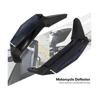 Motorcycle Adjustable Side Wing Windshield Air Deflector ABS Plastic Black Compatible With Gold Wing GL1800D Tour 2018-2022 2023 2024