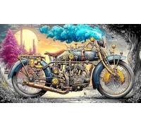 motorcycle Adult Jigsaws 1000Pc Fun and Challenging Family Game Puzzle Game Educational Game Challenge for Adults 70x50cm/1000pcs