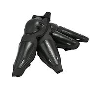 Motorcycle Adults Racing Motocross Knee Pads Protector Guards Windproof Buffering Anti Collision Black 2pcs Knee/2pcs Knee Shin Elbow Guard