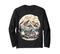 Motorcycle adventure & freedom on two wheels Biker Long Sleeve T-Shirt