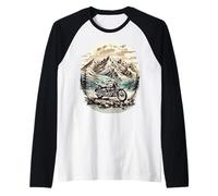 Motorcycle adventure & freedom on two wheels Biker Raglan Baseball Tee