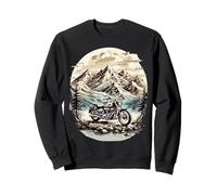 Motorcycle adventure & freedom on two wheels Biker Sweatshirt