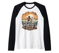 Motorcycle adventure - freedom & wilderness on two wheels Raglan Baseball Tee