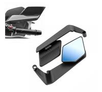 Motorcycle Aerodynamic Winglet Rearview Mirrors for Suzuki GSX-R 1000R Phantom 2021-2022, Stealth Side Mirrors Adjustable Wide Angle Blind Spot Replacement Sportbike Accessories,Blue-mirror