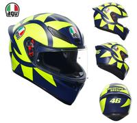 AGV K1 S Soleluna 2018, full face helmet L Matt Dark Blue/Neon-Yellow