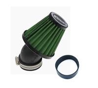 Motorcycle Air Filter 28mm 38mm 42mm 48mm Cleaner Clamp-on 45 Degree Bend Air Intake Filters Motorbike Accessories(Green 42mm)