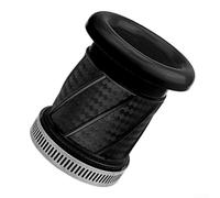 Motorcycle Air Filter Carburetor Adapter Connector with Carbon Fiber Appearance and Heat Resistant ABS Material (Black)