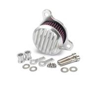 Motorcycle Air Filter Cleaner Intake Filter System Kit Fit For Harley Sportster XL883 XL1200C 48 72 Forty Eight Seventy Two 91-2024(Silver-red)
