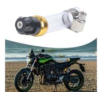 Motorcycle Air Filter Drain Pipe with for aluminium Alloy Head, | Silicone Crankcase Vent Hose for Bike Airbox, Engine Pressure Relief Valve to Prevent Leakage, Moisture for escape
