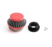 motorcycle air filter Motorcycle 42mm Air Filter With Connector Fit For Engine Pocket Bike Moped Mini Moto Scooter Quad ATV Dirt Replacement(Red set)