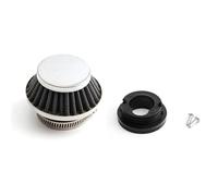 motorcycle air filter Motorcycle 42mm Air Filter With Connector Fit For Engine Pocket Bike Moped Mini Moto Scooter Quad ATV Dirt Replacement(Silver set)
