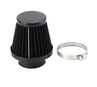 Motorcycle Air Filter, Universal 38mm Motorbike Clamp-On Air Intake Filter Kit, Auto Cold Air Intake Air Filter for Scooter Off-road Motorcycle ATV Quad Dirt Pit Bike(Black)