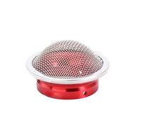 motorcycle air filter ZS Racing CNC Motorcycle Carburetor Air Filter Wind Cup Horn Cup with Steel Mesh 38mm 42mm for PHBL PHBH Carb(38mm red)
