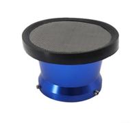 Motorcycle Air Intake Filter High Flow Cone Style Wind for Horn Cup for ATV for Quad Scooter Dirt Bike Moped Carburetor 50mm Inlet Mesh(Blue)