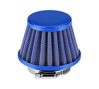 Motorcycle Air Intake Filter Kit, Universal 125cc Pit Bike Air Filter 38mm Motorcycle Clamp-on Air Intake Filter Kit for Off-road Motorcycle ATV Quad Dirt Pit Bike (Blue)