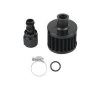 Motorcycle Air Intake Filter Universal Motorcycle Cold Air Intake Filter Kit 12Mm Small Crank Case Vent Cover Breather Push Ends Straight