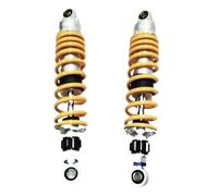 Motorcycle Air Shock 1Pair 305mm 320mm 330mm 340mm 345mm 350mm 360mm 8mm Spring Motorcycle Shock Absorber Adjust Rear Suspension for