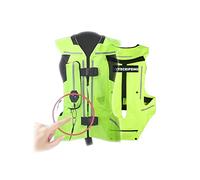 Motorcycle Airbag Vest Reflective Inflatable Air Vest Biker Jackets For Grown Men, Women All-season Riding, Equestrian Gear (Color : Green, Size : M)