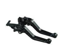 Motorcycle Aluminium Alloy Universal Brake Levers Motorcycle CNC Accessories Modified Horn Adjustable Hand Lever For GY6 Clutch Brake Levers Set(Black)