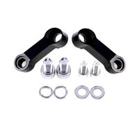 Motorcycle Aluminium Screw Bracket Front Mirror Extension Rack Accessorie Alloy Rearview Extend Accessories Support Bracket(BLACK)