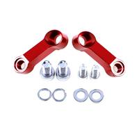 Motorcycle Aluminium Screw Bracket Front Mirror Extension Rack Accessorie Alloy Rearview Extend Accessories Support Bracket(RED)