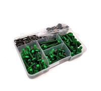 Motorcycle Aluminium Windscreen Fairing Bolt Nut Screw Fastener Clip For Versys 650 KLZ1000 Z400 Power Tool(Green)