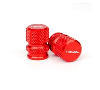 Motorcycle aluminum alloy side stand pad expander For Hon@&da Rebel 500 300 CMX CMX500 All Year CNC Motorcycle Kickstand Foot Side Stand Pad Plate Tire Valve Caps(Tire Cap-Red)