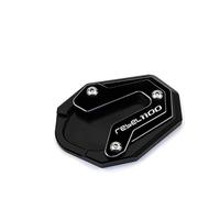 Motorcycle aluminum alloy side stand pad expander For HON@&DA REBEL1100 DCT 2023 For CCMX1100 Rebel 1100 M T 2020-2024 Motorcycle Kickstand Foot Side Stand Pad Plate Tire Valve Caps(T-4)