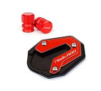 Motorcycle aluminum alloy side stand pad expander For HON@&DA REBEL1100 DCT 2023 For CCMX1100 Rebel 1100 M T 2020-2024 Motorcycle Kickstand Foot Side Stand Pad Plate Tire Valve Caps(T-8)