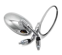 Motorcycle Aluminum Alloy Silver Rearview Mirrors For NV400 Shadow NV600 NV750 VT250 VF700C VF750C VF1100C Magna STEED400