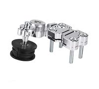 Motorcycle Aluminum Chain Tensioner Bolt, Auto Adjuster with Roller Tool, Premium Aluminum Alloy Torsion Spring Chain Tensioner for Motorcycles ATVs Motocross (Silver)