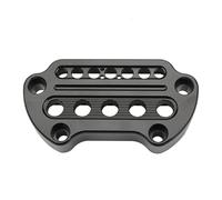 Motorcycle Aluminum Indicator Light Handlebar Riser For Harley Sportster XL 883 1200 Dyna Street Bob Low Rider Handlebar Clamp Motorcycle Bar Clamps(Black)