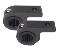 Motorcycle Aluminum Mounting Bracket Kit 2 Pcs 0.75" 1.95" 1.25" Roof Bar Cage Horizontal Bar Mounting Kit for Trucks Automobiles