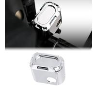Motorcycle Aluminum Rear Brake Master Cylinder Cover For Harley 2018-2025 Softail Street Bob Breakout Low RIder Fat Boy (Chrome)