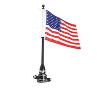 Motorcycle American Flag - Aluminium Alloy Adjustable Mount - Riding Decoration, Pole Attachment for Motorcycle, Roller Bike, Patriotic Banner for Outdoor Display, Accessory for Festival