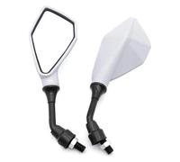 Motorcycle And Scooter Rearview Mirrors | Adjustable Motorcycle Wing Mirrors For The Vast Majority Of Motorcycle Mirrors(White)
