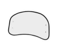 Motorcycle And Scooter Windscreen - Vintage Anti Bump Windshield, High Strength Transparent Lightweight Aesthetic Front Shield | Daily Use In The City, Protection From Mud, Sand