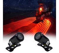 Motorcycle Angel Wings Projection Light Kit, Underbody Waterproof Ghost Shadow Lights for Motorcycles - Universal (Red, Pack of Pair)