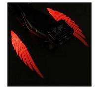 Motorcycle Angel Wings Projection Underglow Light ED Angel Eyes Universal Motorbike Courtesy Light Red