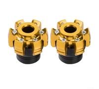 Motorcycle Anti-Fall Cup Aluminum Alloy Crash Pad Protection for Front Shock Absorber and Wheel Compatible with Most Motorcycles(YELLOW)