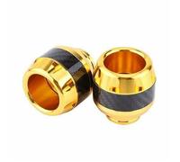 Motorcycle Anti Fall Cup Front Axle Wheel Protection Crash Pad Motorbike Protectors Alloy Falling Fork Slider Cups Exhaust Frame Sliders Anti Crash Protector(Gold)