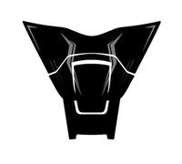 Motorcycle Anti Slip Fuel Oil Tank Pad Side Knee Grip Protector Sticker for SYM for CRUISYM 300 300a POMPOMPUR(Grey)